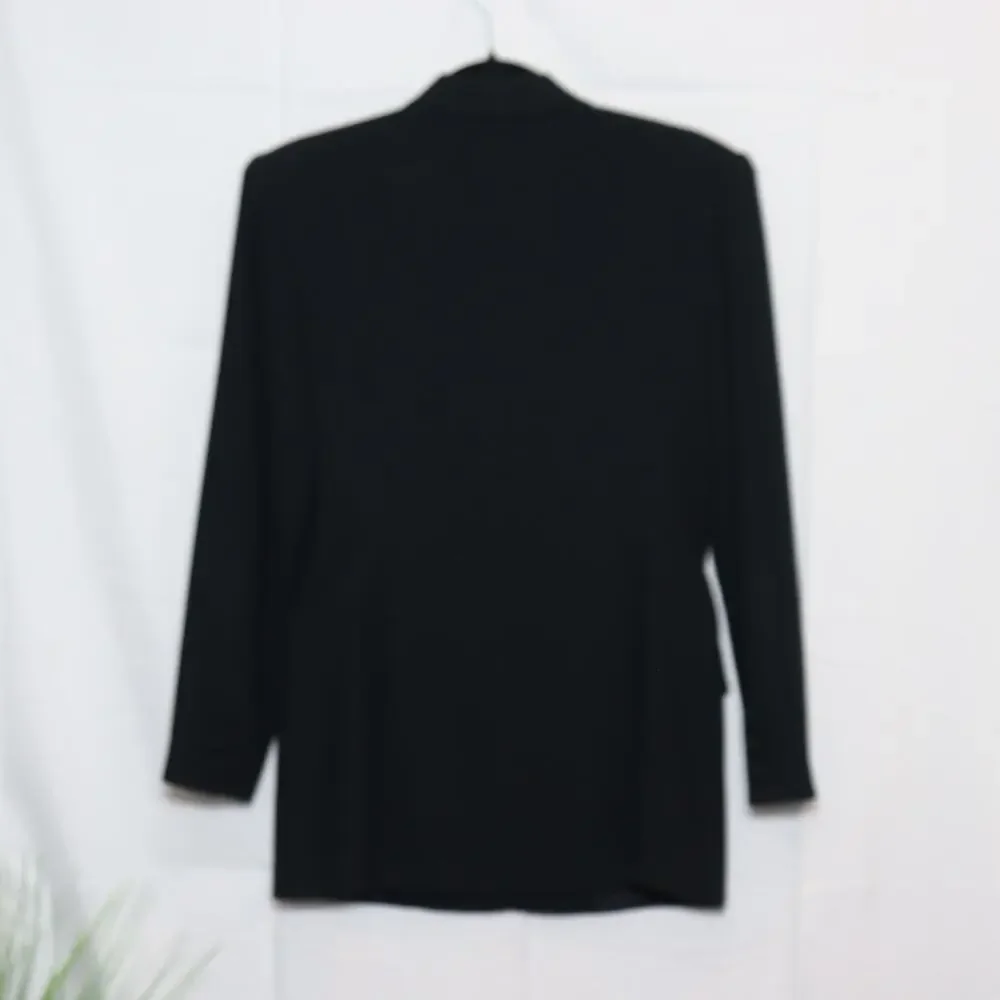 Ann Tjian for Kenar‎ Petite Black Tailored Blazer Size 8